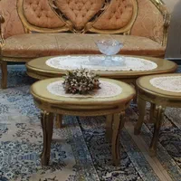 مبلمان 9نفره به همراه میز وسط و دوعسلی و دو بوفه|مبلمان خانگی و میز عسلی|دزفول, |دیوار