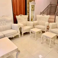 مبل ۷ نفره درحدنو با میز و عسلی ساعت با حمل رایگا