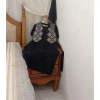 پیراهن لنین سوزندوزی شده سایز ۳