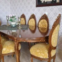 مبل سلطنتی با میز نهار خوری|مبلمان خانگی و میز عسلی|صدرا-فارس, فاز ۲|دیوار