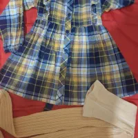 پیراهن کشمیری عروسکی دخترانه کمر چین دار برند|کفش و لباس بچه|خرم‌آباد, |دیوار