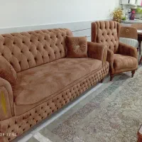 مبل هشت نفره و میز نهار خوری 6نفره در حد نو|مبلمان خانگی و میز عسلی|شهرضا, |دیوار