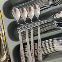 سرویس ۲۴ نفره قاشق چنگال|ظروف سرو و پذیرایی|ارومیه, |دیوار