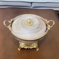 سرویس پذیرایی چوبی برنجی|ظروف سرو و پذیرایی|تهران, خاک سفید|دیوار