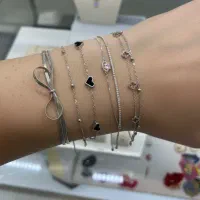 فروش ویژه دستبند استیل مینیمال کمیاب چند لاین