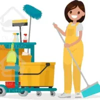 نظافتچی خانم جهت نظافت منزل