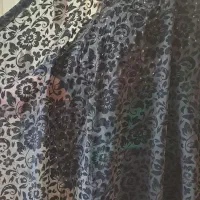 پارچه  چادر  رنگی و مشکی  پیراهنی