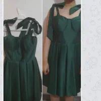 لباس مجلسی رنگ سبز دکلته