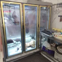 یخچال ایستاده قصابی سه درب در حد نو