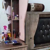 فروش فوری تخت دونفره بهمراه دراور|تخت و سرویس خواب|سمنان, |دیوار