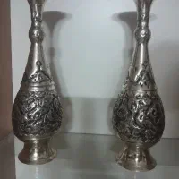 گلدان  مسی قلم زنی|کلکسیون اشیاء عتیقه|اصفهان, خانه اصفهان|دیوار