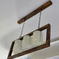 لوستر چوبی|لوستر و چراغ آویز|مشهد, شهید مطهری|دیوار