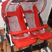 فروش کالسکه دوقلو جنس براوو بسیار تمیز و سالم.