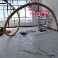 اجرای تخصصی انواع پله و نرده چوبی،از طراحی تا ساخت|خدمات پیشه و مهارت|رشت, استقامت ۲|دیوار