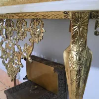 آینه و شمعدان و شمع های دکوری برنج اصل|آینه|بهارستان, |دیوار