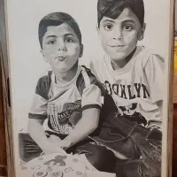 سفارش نقاشی چهره سیاه قلم سیاهقلم