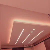 لاین نوری و نور پردازی برق ساختمان|لامپ و چراغ|همدان, |دیوار