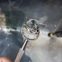 انگشتر نقره زنانه نگین در نجف