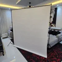 سه پایه نگهدارنده فون عکاسی بهمراه پرده سفید مشکی