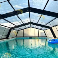 سقف تلسکوپی پلی کربنات