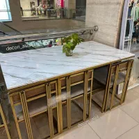 میز غذاخوری مستطیلی شش نفره میزوصندلی نهارخوری
