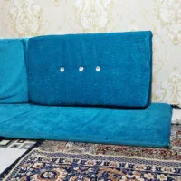 کناره پشتی مخمل ابی