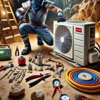 نصب ، سرویس و جابجایی کولر اسپلیت و گاز گیری