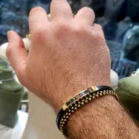 دستبند چرم مردانه