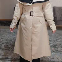 بارونی ۶ یقه با کیفیت جنس کتان زارا ضد آب هستش