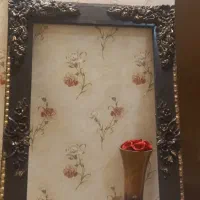 قاب چوبی و ۳ عدد قاب سفید سالم سالم