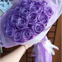 دسته گل روبانی