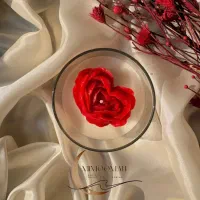 شمع های جار شیشه ای قلبی ولنتاین