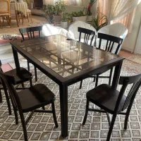 میز ناهارخوری ۶ نفره سالم در حد نو|میز و صندلی غذاخوری|سبزوار, ابوریحان|دیوار