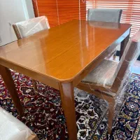 میز نهارخوری ۴ نفره بسیار شیک|میز و صندلی غذاخوری|شیراز, ارم|دیوار