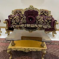 مبلمان استیل ۱۱ نفره چوب راش سلطنتی