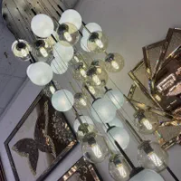 لوستر مولکولی ۴۰ شعله مدرن با قابلیت تنظیم ارتفاع|لوستر و چراغ آویز|تهران, نیروی هوایی (پیروزی)|دیوار