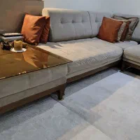 مبل ال یک پاف ۲ عسلی برند چیدمان
