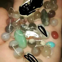 مهره برد.نگین فیروزه وعقیق.مهره پرهنیت.