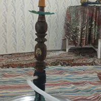 قلیون قهوه خونه ای تنه چوپ گردوو|کلکسیون و سرگرمی|گلپایگان, |دیوار