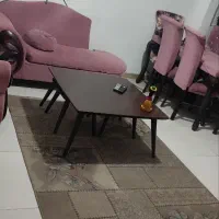 مبل هفت نفره و میز نهارخوری ۴ نفره و میز عسلی