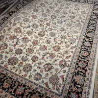 فرش دستبافت جفت 6 متری کرک و ابریشم ،کد122