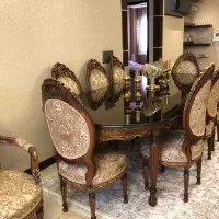 میز غذاخوری/ چوب راش منبت کاری