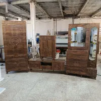 سرویس چوب ، سرویس عروس ، سرویس خواب ، ست کامل|تخت و سرویس خواب|مشهد, خواجه ربیع|دیوار