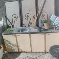 کابینت با سینک و سیفون ورق سنگین