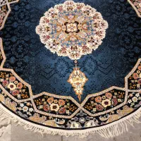 فرش گردآکبندسورمه ای قطر2متر|فرش|تهران, امام حسین|دیوار