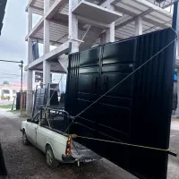 درب اهنی دروازه حیاط مدرن کیت کت|مصالح و تجهیزات ساختمان|طاهرگوراب, |دیوار