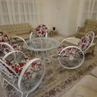 میزوصندلی ویلایی/حیاطی/روف گاردن/گلبرگ سنگین