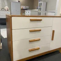 تخت کمد نوزاد نوجوان تمام چوب سیسمونی کودک|تخت و سرویس خواب|تهران, بهار|دیوار