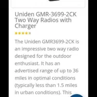 بیسیم دوربرد شارژی UNIDEN|کوهنوردی و کمپینگ|تهران, آزادشهر|دیوار