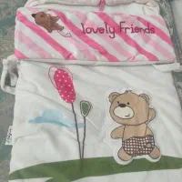 ست پنج تکه سرویس خواب نوزاد و قنداق فرنگی تک|اسباب و اثاث بچه|طرقبه, |دیوار